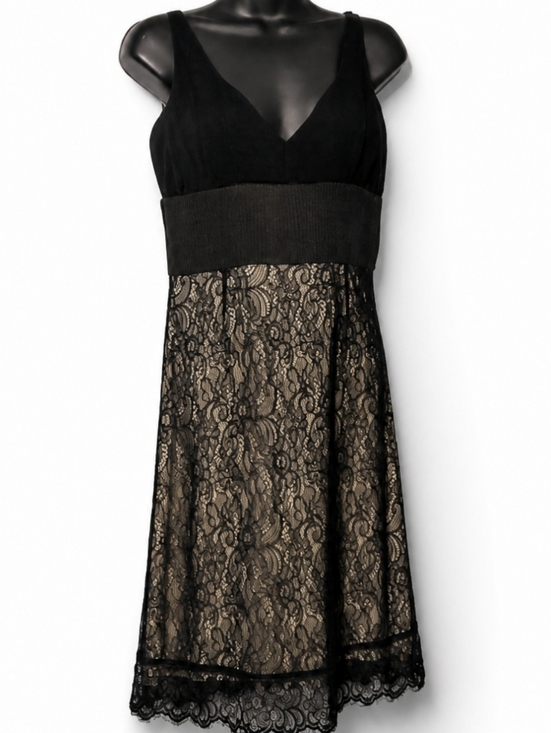 Moulinette Soeurs Dresses & Skirts - Moulinette Soeurs by Anthropologie Black Silk Lace Dress Size 4